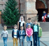 Детки Воскресной школы посетили Голосеевский монастырь